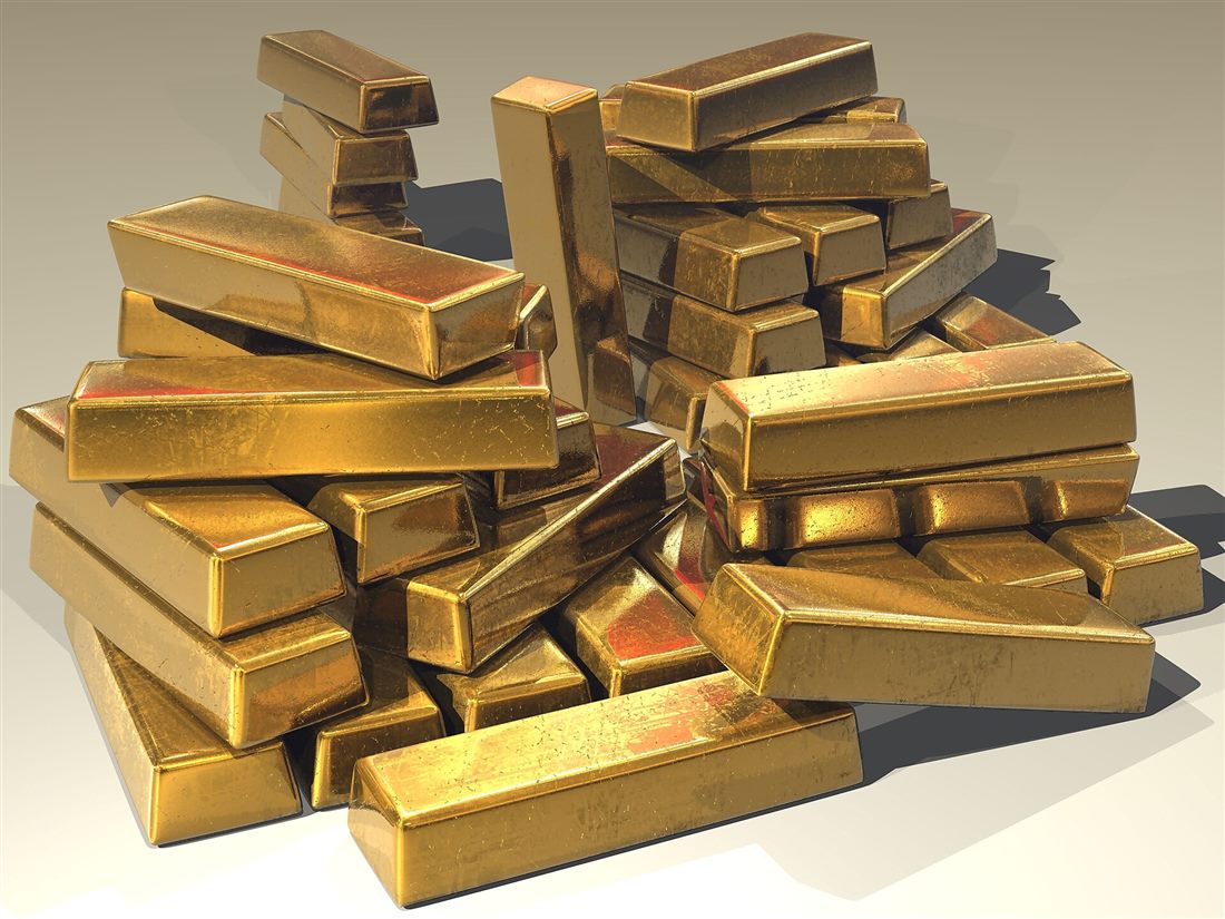 Sealed gold bullion bars prepared for armored transport