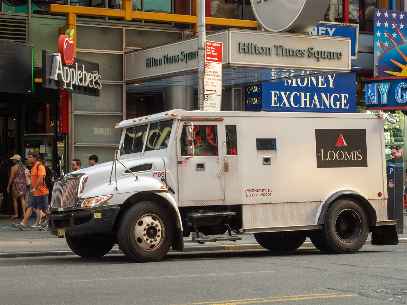 Armored truck providing secure gold delivery